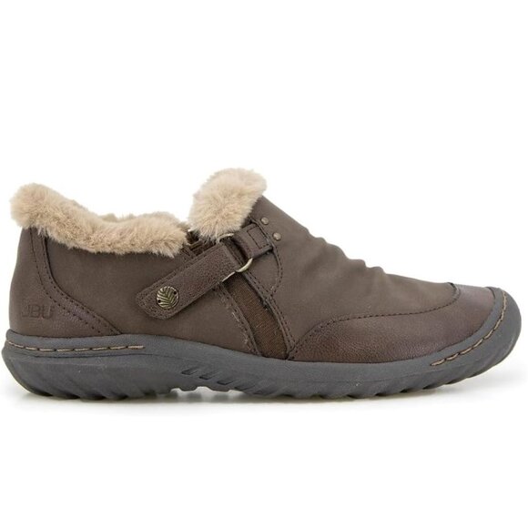 JBU Women's Heather Faux Fur Collar Comfort Casual Slip On Shoes Size 6 NWT - Picture 2 of 5